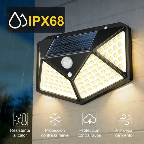 Lámpara Solar Impermeable con Sensor – Iluminación automática y ahorro de energía